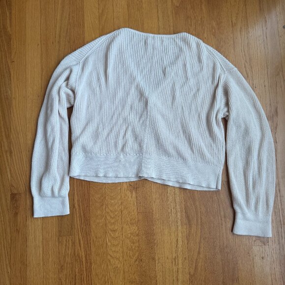 XL Button Cotton Knit Cardigan, Velvet by Graham and Spencer Solange Cardigan - Picture 5 of 9